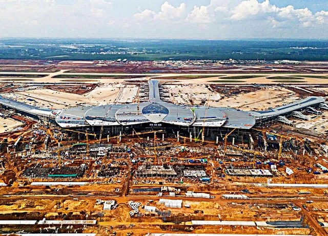 Đại công trường dự án sân bay Long Thành.