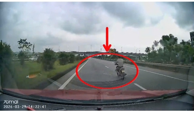 Xác minh thanh niên chạy xe máy vào cao tốc Hà Nội – Bắc Giang, lạng lách sau khi uống rượu- Ảnh 1.