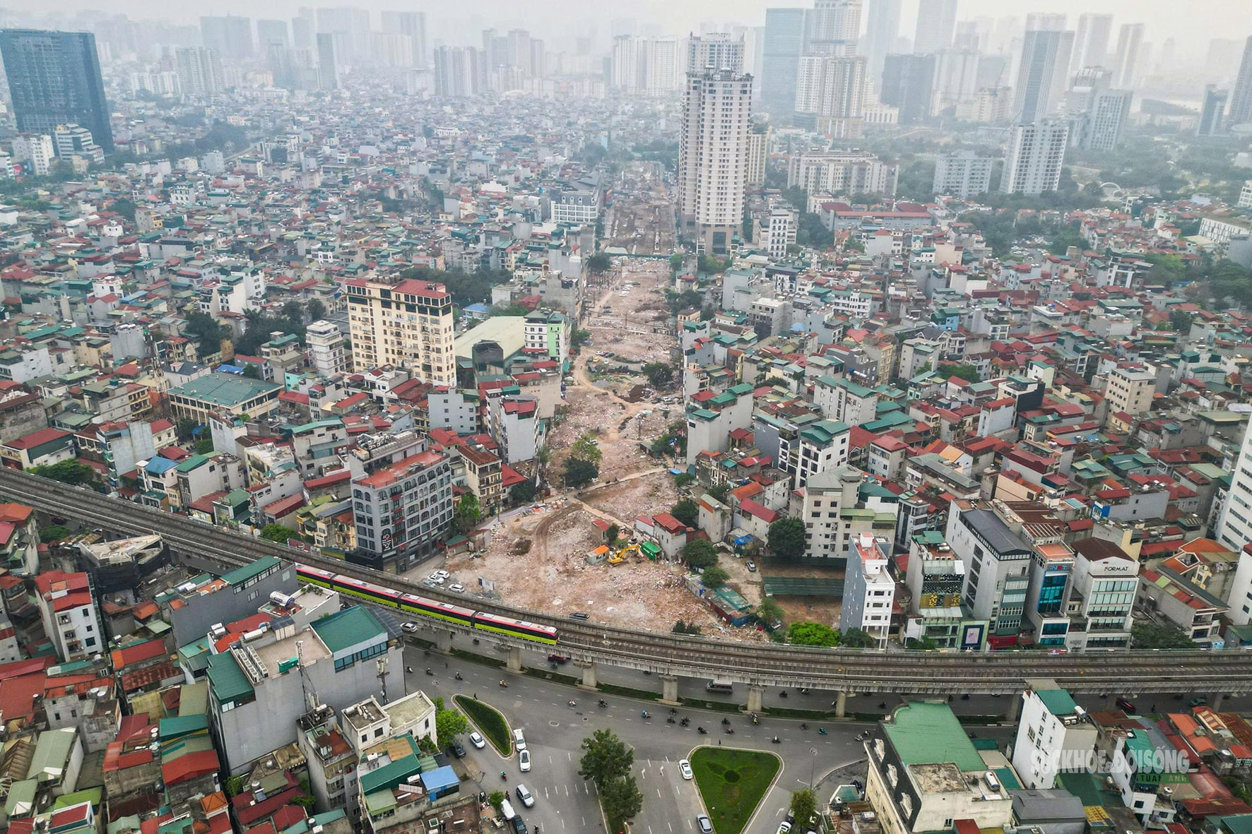 Giữa thời tiết oi nóng, công nhân hối hả thi công Vành đai 2,5- Ảnh 3.