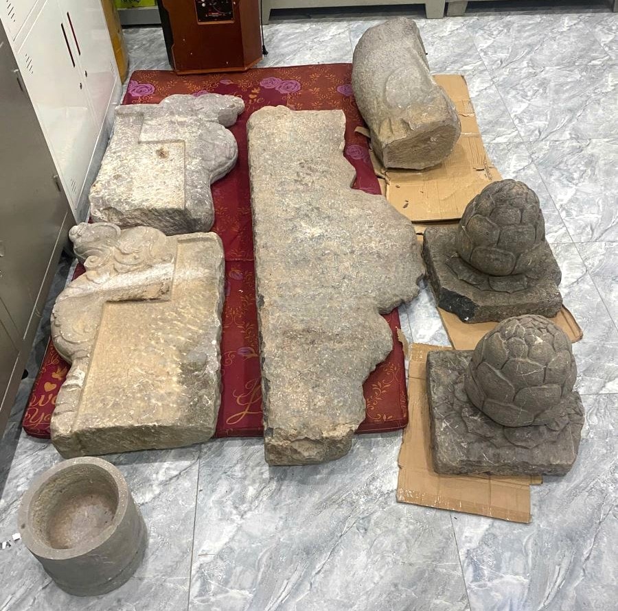Đột nhập di tích chùa Nôm, trộm nhiều hiện vật bằng đá- Ảnh 1.