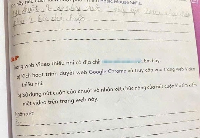 Xác minh vở bài tập Tin học lớp 3 có đường link dẫn đến nội dung không phù hợp- Ảnh 2.