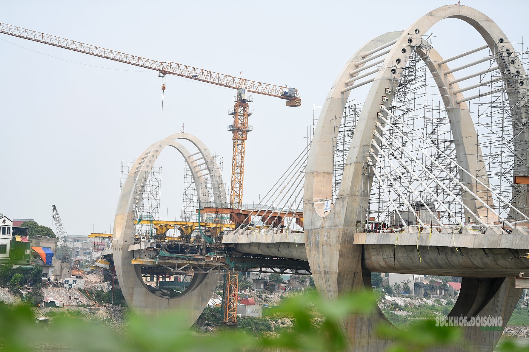 Cầu Đuống mới lộ diện sau 3 năm thi công- Ảnh 5.