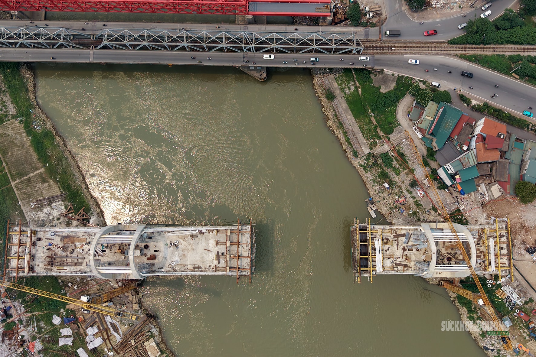 Cầu Đuống mới lộ diện sau 3 năm thi công- Ảnh 3.