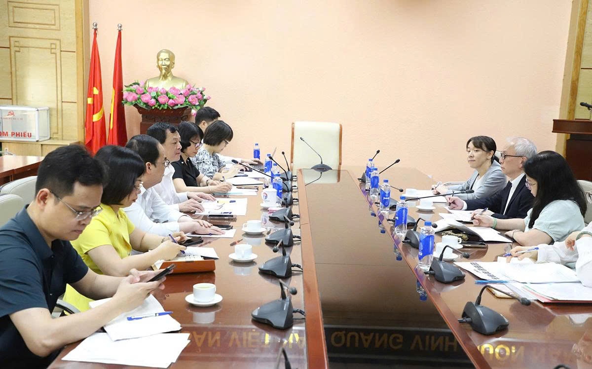 Thứ trưởng Nguyễn Tri Thức trao đổi với chuyên gia cố vấn của JICA: Thúc đẩy hợp tác y tế Việt Nam - Nhật Bản- Ảnh 4.
