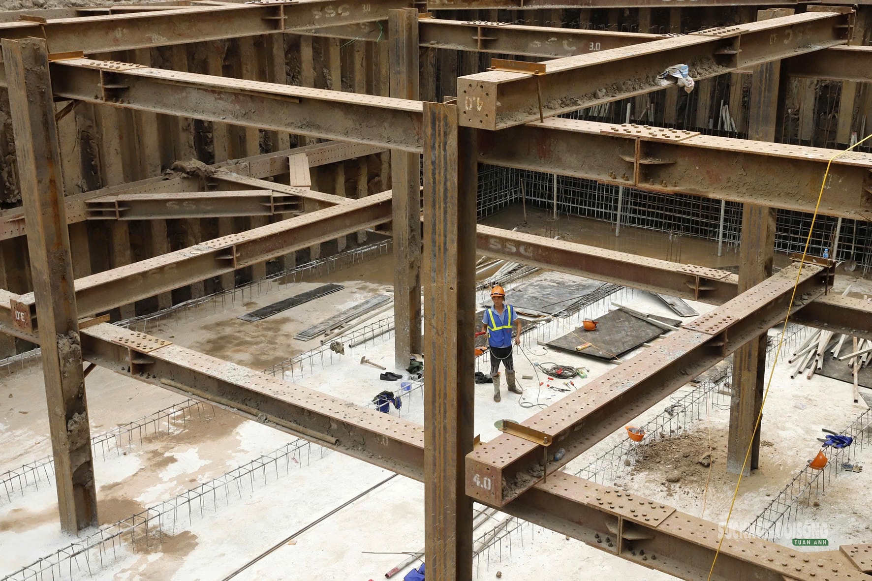 Cận cảnh 'siêu bể' chống ngập dưới lòng phố cổ Hà Nội- Ảnh 7.