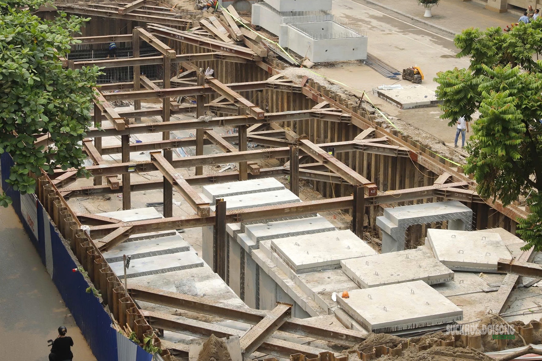 Cận cảnh 'siêu bể' chống ngập dưới lòng phố cổ Hà Nội- Ảnh 9.