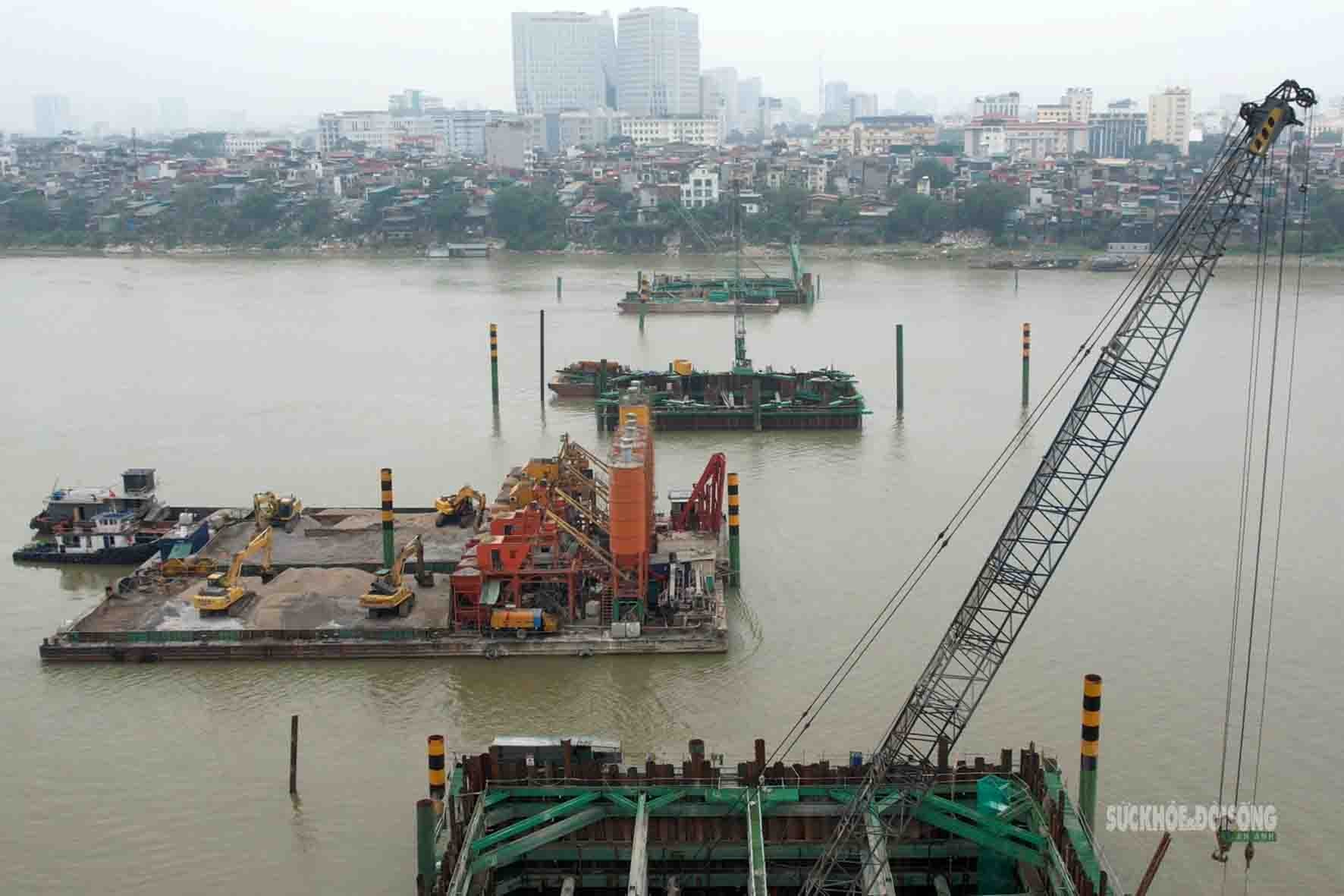 Cầu Trần Hưng Đạo tăng tốc thi công, chạy đua trước mùa lũ- Ảnh 7.