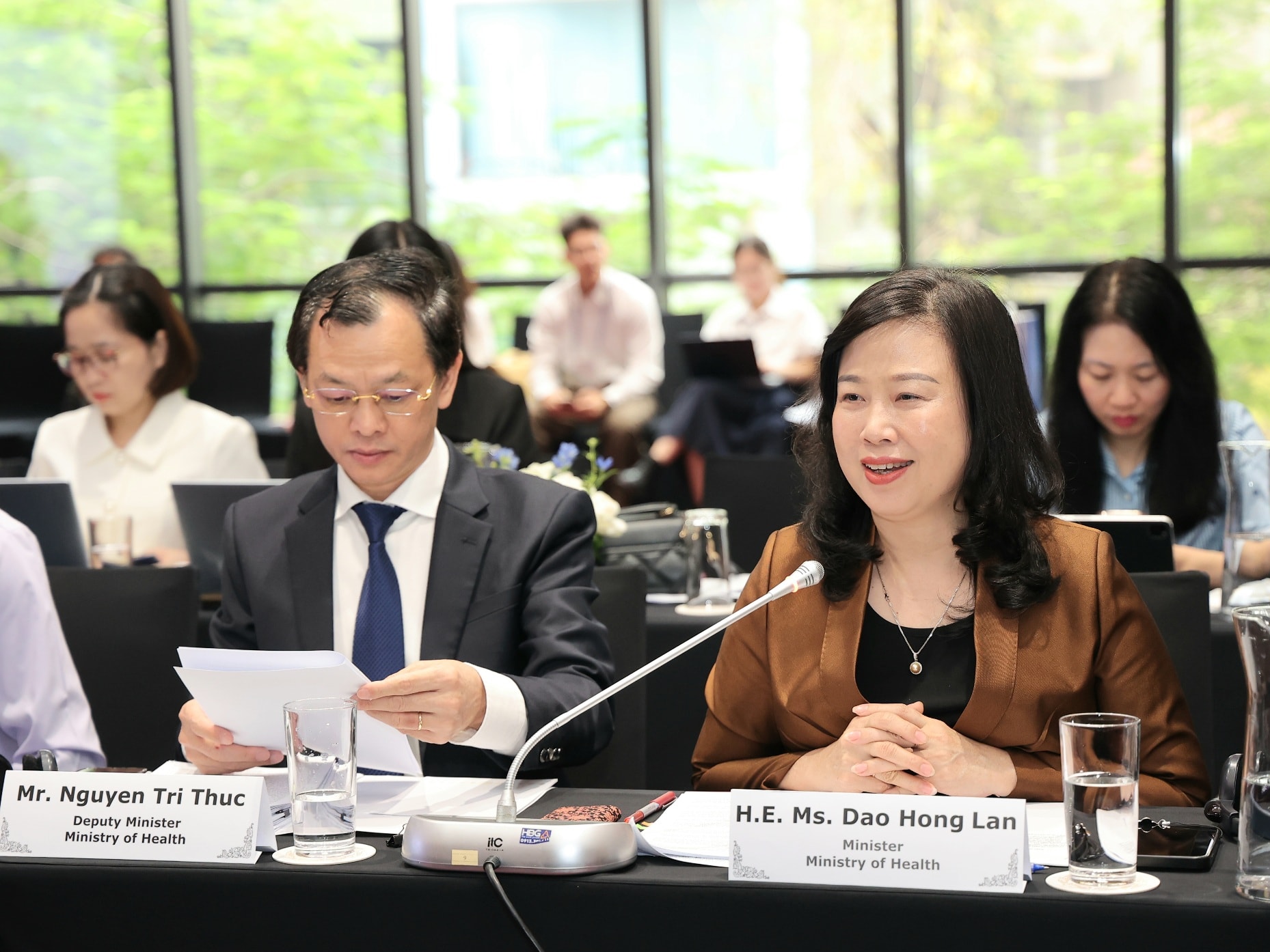 Bộ Y tế đối thoại với đoàn doanh nghiệp Hội đồng Kinh doanh Hoa Kỳ - ASEAN thúc đẩy hợp tác, đầu tư về y tế- Ảnh 1.