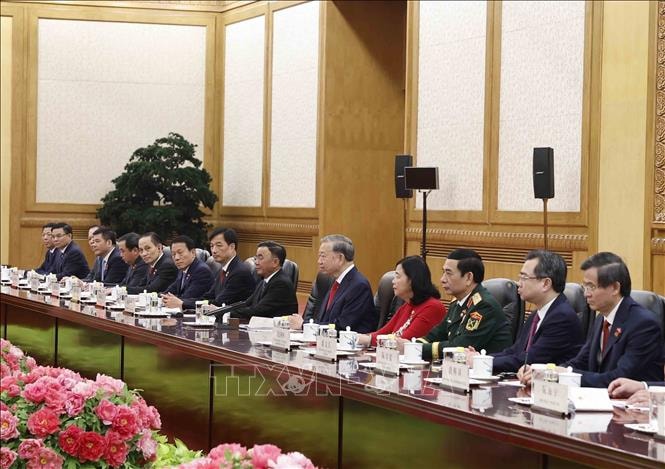 Tổng Bí thư, Chủ tịch nước Tô Lâm hội đàm với Tổng Bí thư, Chủ tịch nước Trung Quốc Tập Cận Bình - Ảnh 4.