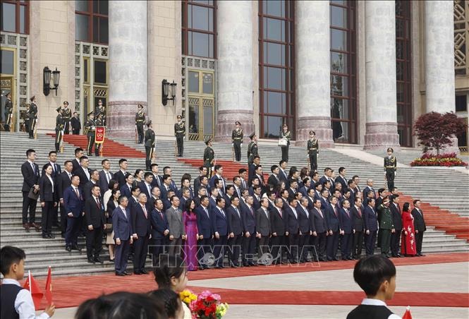 Lễ đón trọng thể Tổng Bí thư, Chủ tịch nước Tô Lâm thăm cấp Nhà nước đến Trung Quốc- Ảnh 6.