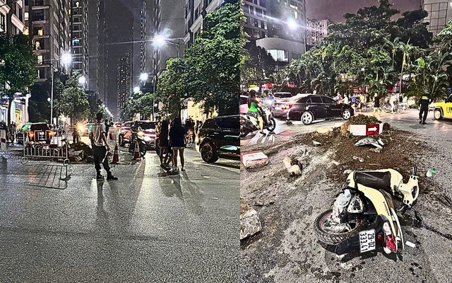 Vụ tai nạn liên hoàn trong khu đô thị Hà Nội khiến một phụ nữ bị thương, tài xế ô tô Mercedes được xác định có nồng độ cồn vượt mức cho phép.