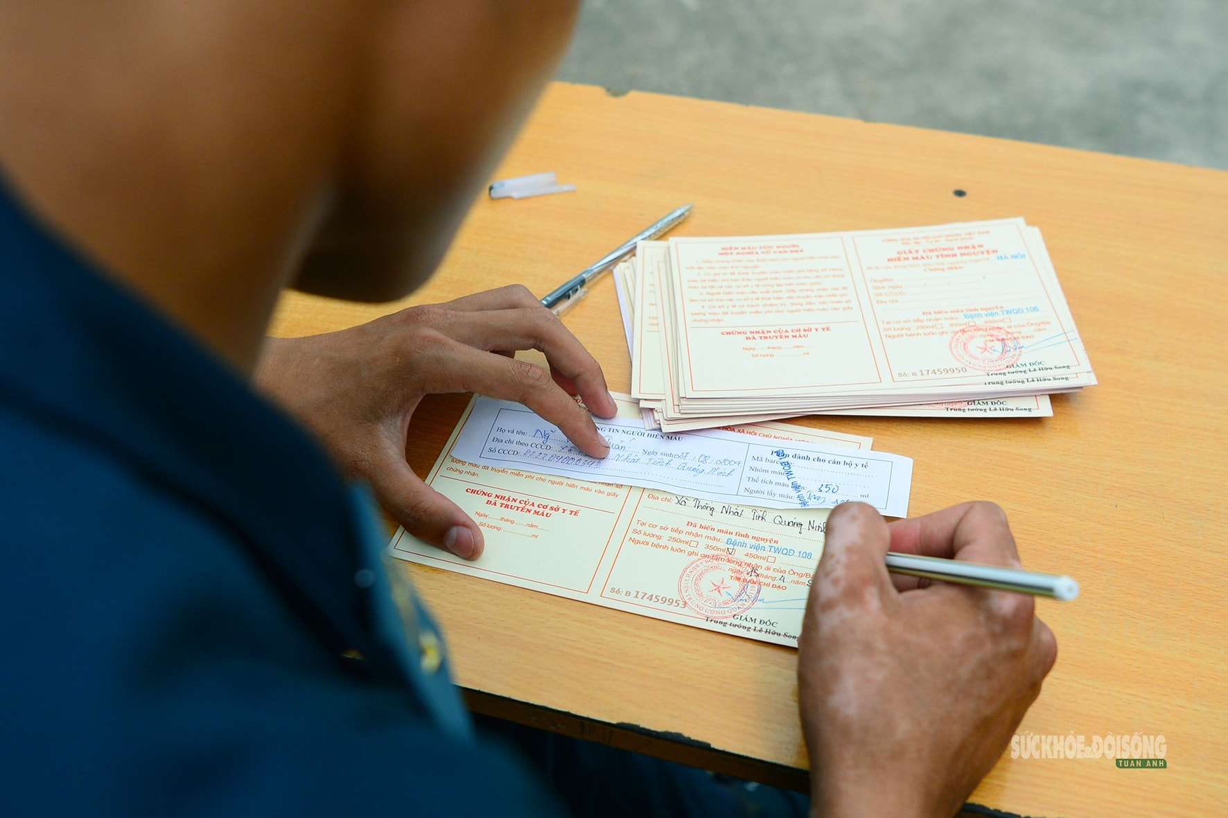 Chiến sĩ mới Sư đoàn 365 hào hứng hiến máu tình nguyện- Ảnh 4.