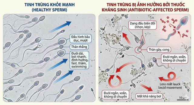 Thuốc kháng sinh ảnh hưởng thế nào đến khả năng sinh sản? - Ảnh 1.