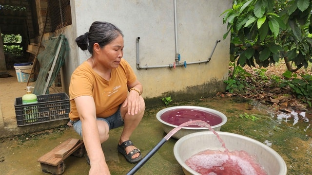 Truy tìm nguyên nhân nguồn nước sinh hoạt đổi màu tím, bốc mùi tanh hôi- Ảnh 1.