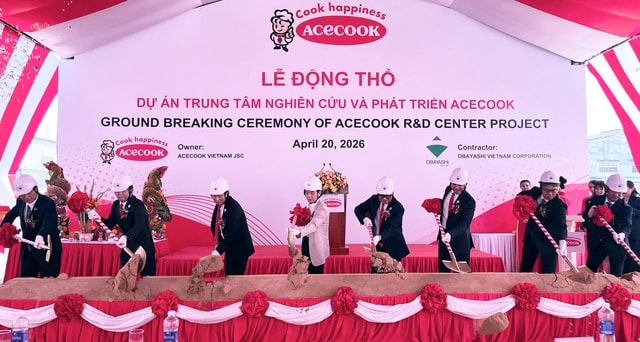Acecook Việt Nam tổ chức lễ động thổ dự án trung tâm nghiên cứu và phát triển mới- Ảnh 1.