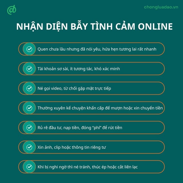 Checklist nhận diện các dấu hiệu của bẫy lừa đảo tình cảm- Ảnh 2.