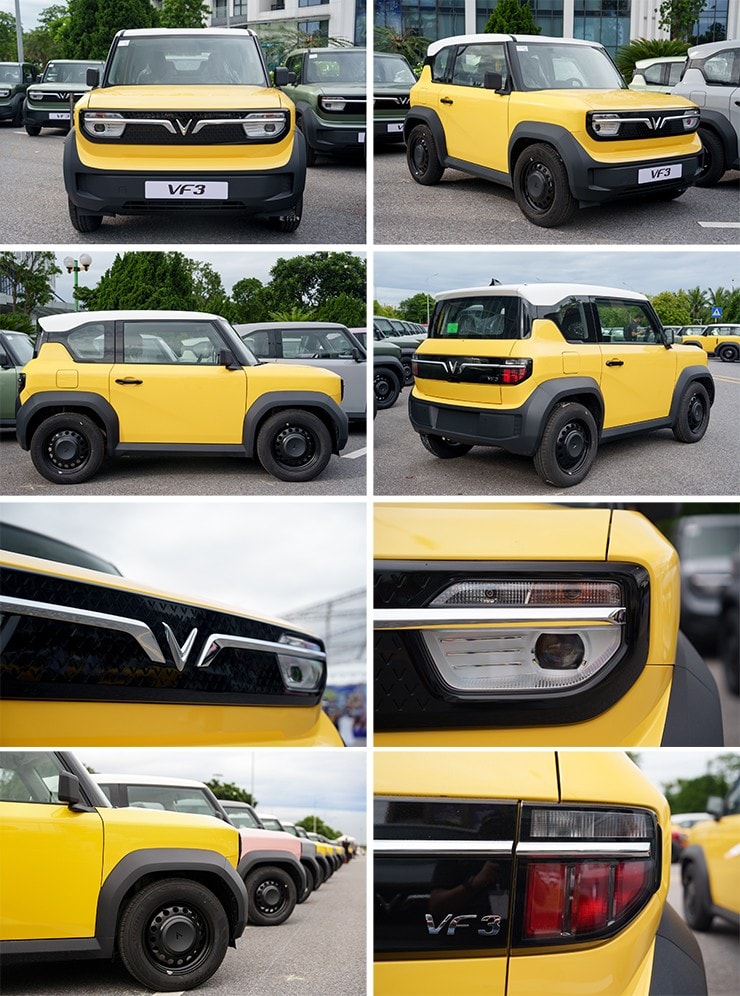 Cận cảnh thiết kế vuông vức của VinFast VF 3