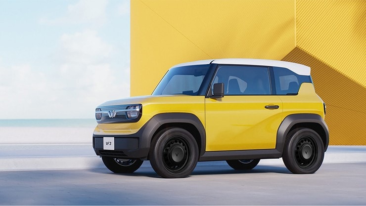 VinFast VF 3 sở hữu thiết kế vuông vức và màu sắc đa dạng