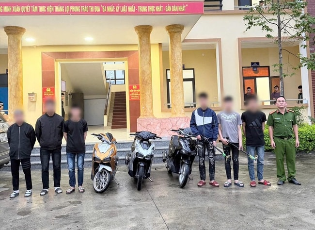 Nhóm thanh thiếu niên mang ná tụ tập gây rối ở Tuyên Quang - Ảnh 1.