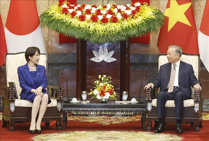 Tổng Bí thư, Chủ tịch nước Tô Lâm hội kiến Thủ tướng Nhật Bản- Ảnh 3.