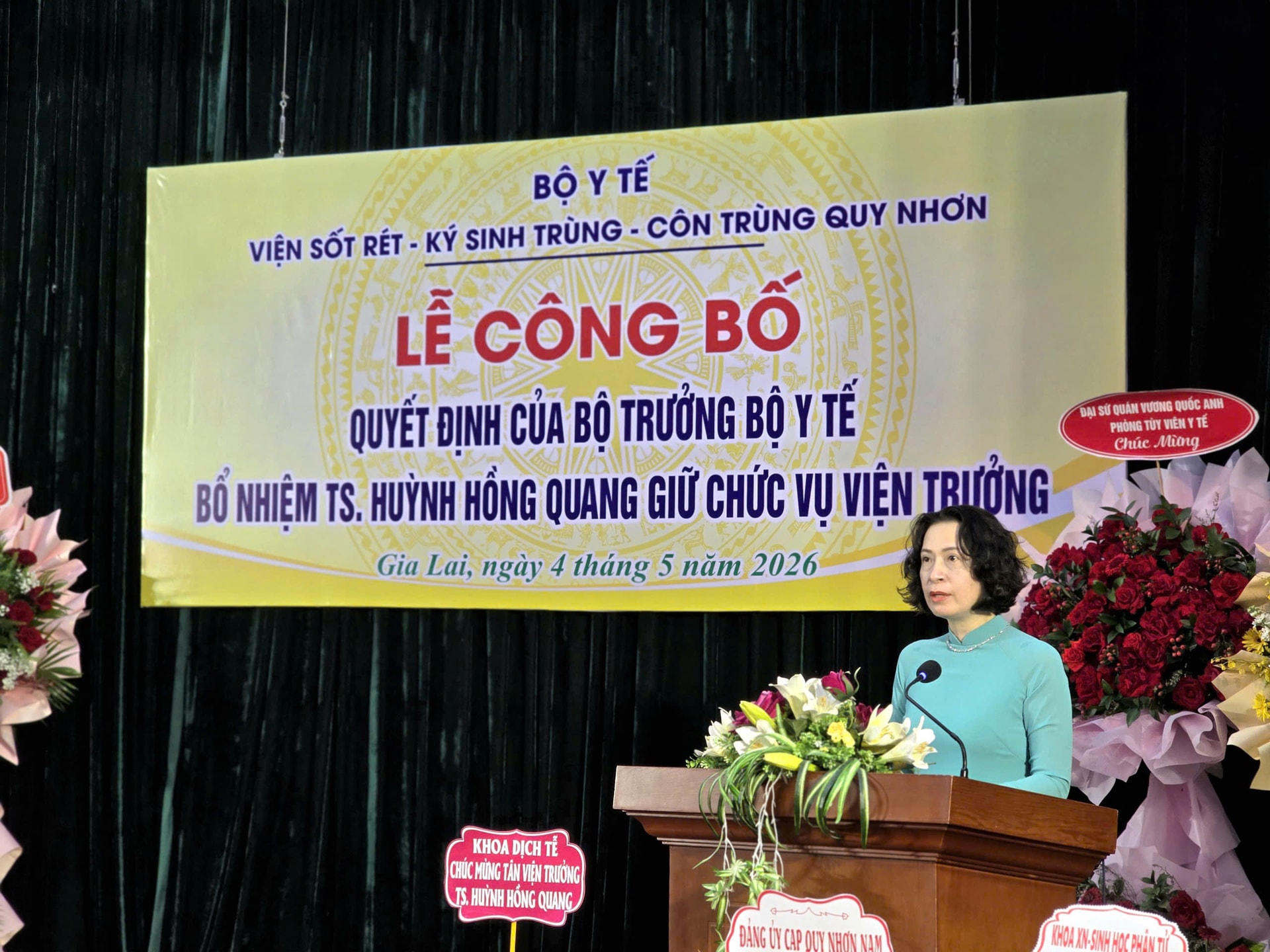 Bộ Y tế công bố quyết định bổ nhiệm Viện trưởng Viện Sốt rét - Ký sinh trùng - Côn trùng Quy Nhơn- Ảnh 2.