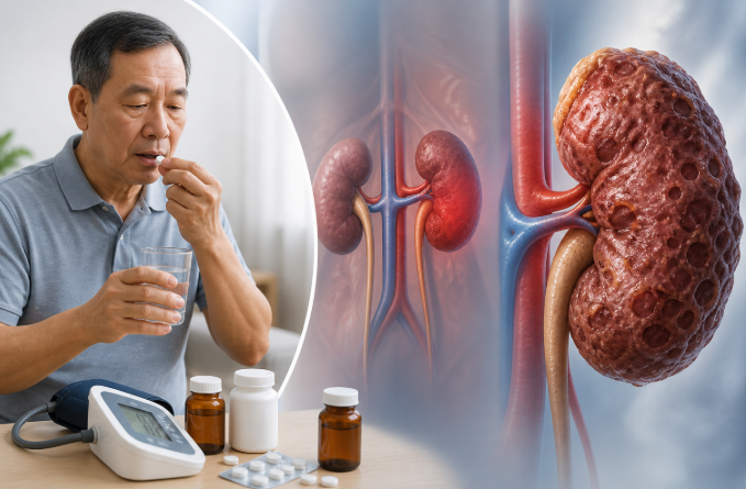 Uống thuốc huyết áp đều đặn mà vẫn suy thận: Hai sai lầm dùng thuốc người bệnh cần tránh- Ảnh 1. Uống thuốc huyết áp đều đặn mà vẫn suy thận: Hai sai lầm dùng thuốc người bệnh cần tránh- Ảnh 1.