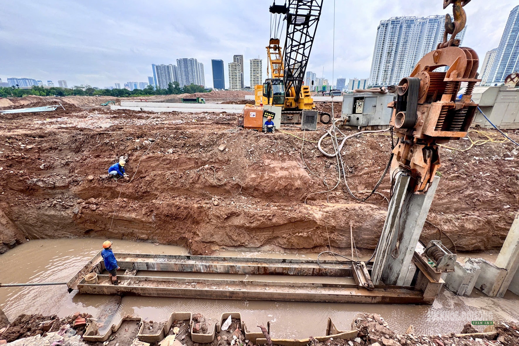 Hồ điều hòa Mễ Trì - Đồng Bông 2 gấp rút về đích trước mùa mưa- Ảnh 9.