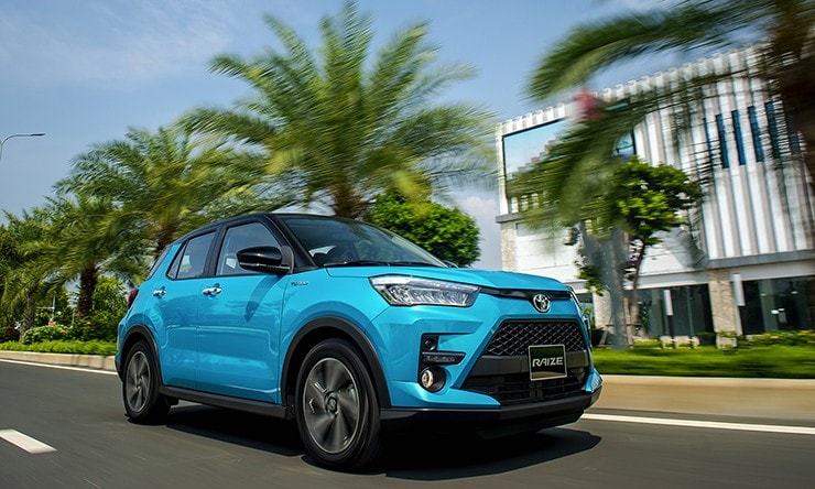 Ngoại thất Toyota Raize 2026 thiết kế góc cạnh