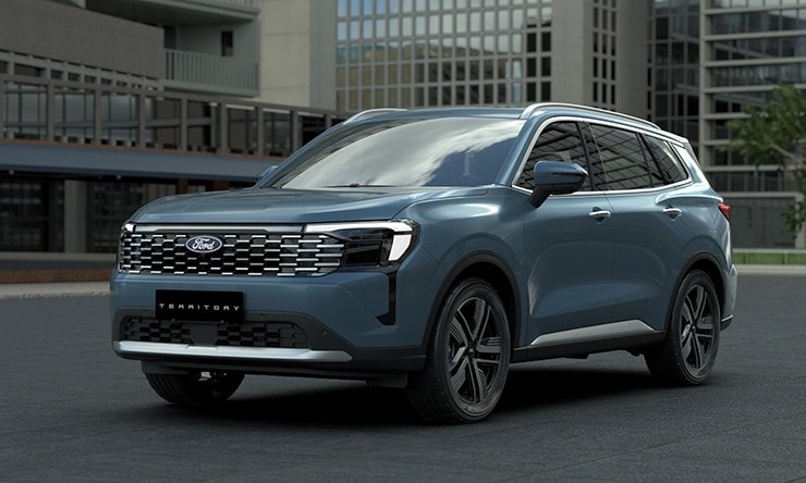Thiết kế đầu xe Ford Territory 2026 với lưới tản nhiệt mới