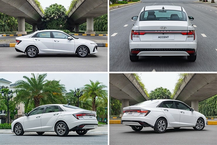 Hệ thống đèn LED định vị kéo dài trên Hyundai Accent
