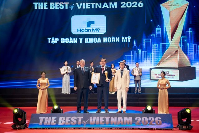 Tập đoàn Y khoa Hoàn Mỹ được vinh danh 'Hệ thống Y khoa tốt nhất Việt Nam 2026'- Ảnh 1. Tập đoàn Y khoa Hoàn Mỹ được vinh danh 'Hệ thống Y khoa tốt nhất Việt Nam 2026'- Ảnh 1.
