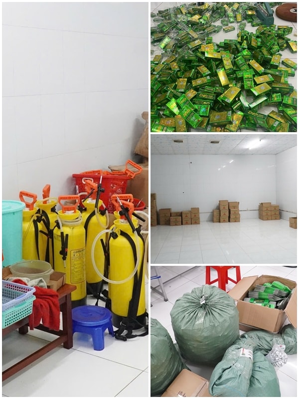 Phá đường dây sản xuất, buôn bán dầu gió giả nhãn hiệu ‘EAGLE BRAND’ quy mô lớn- Ảnh 2.