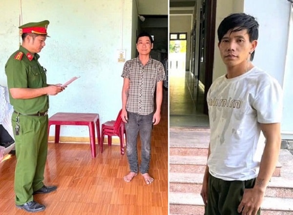 Bắt 2 đối tượng đe dọa, cướp điện thoại trên biển Rạng- Ảnh 1.