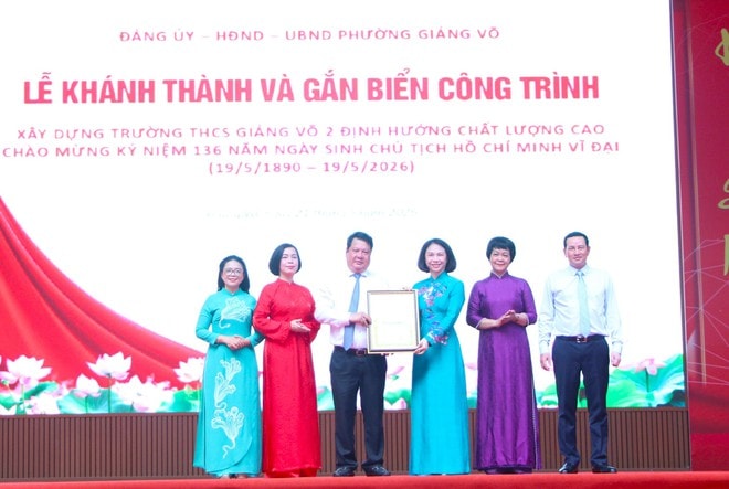 Hà Nội khánh thành trường THCS định hướng chất lượng cao- Ảnh 1. Hà Nội khánh thành trường THCS định hướng chất lượng cao- Ảnh 1.