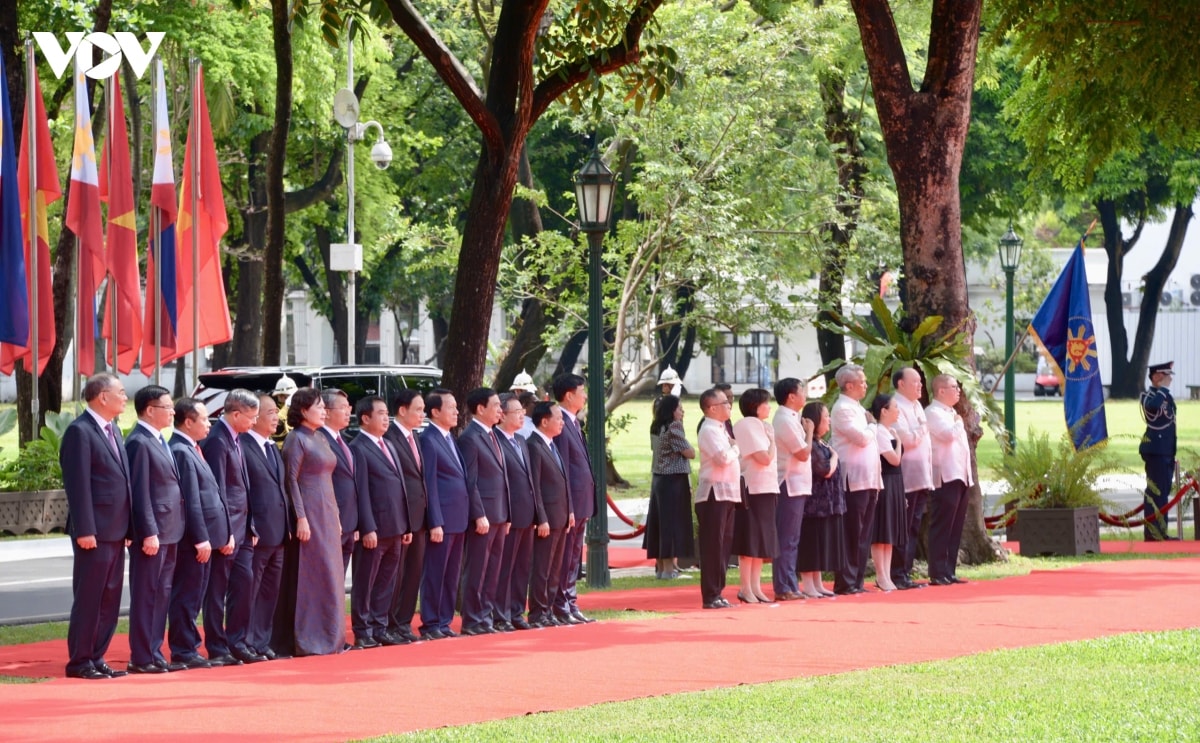 Lễ đón trọng thể Tổng Bí thư, Chủ tịch nước Tô Lâm thăm cấp Nhà nước Philippines- Ảnh 3.