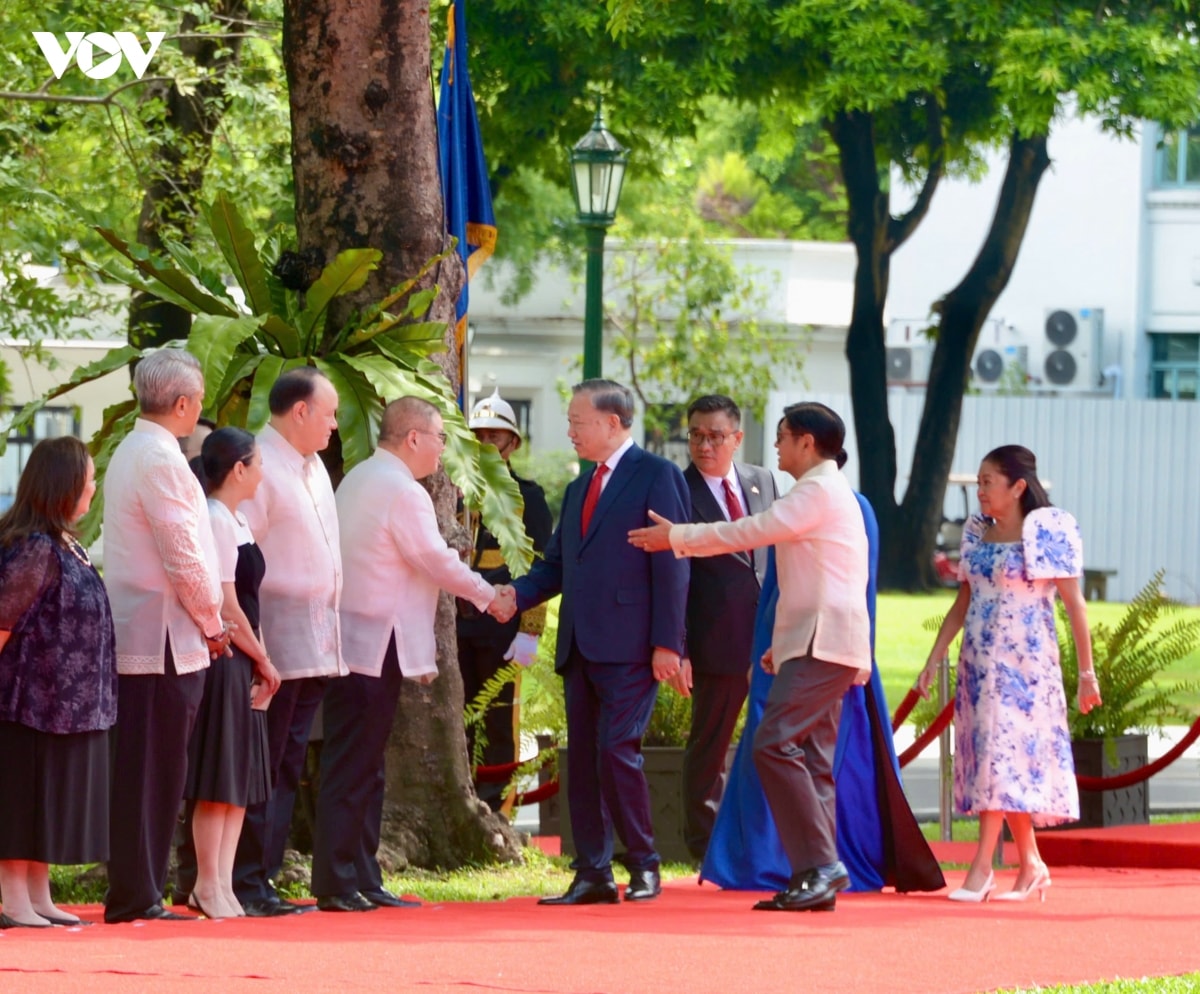 Lễ đón trọng thể Tổng Bí thư, Chủ tịch nước Tô Lâm thăm cấp Nhà nước Philippines- Ảnh 5.