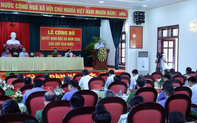 Phó Thủ tướng Thường trực Phạm Gia Túc dự lễ công bố đặc xá năm 2026- Ảnh 1.