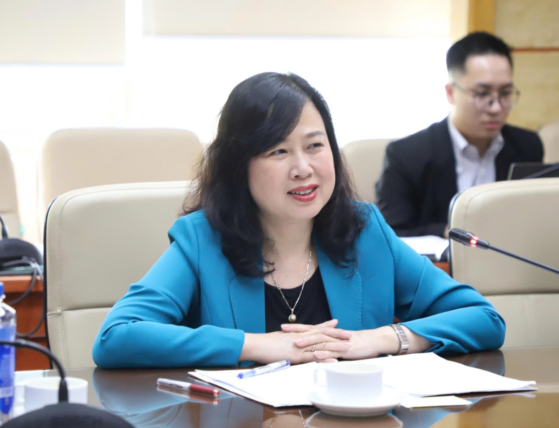 Bộ trưởng Đào Hồng Lan tiếp Chủ tịch trường Đại học Quốc tế Y tế phúc lợi Nhật Bản- Ảnh 1. Bộ trưởng Đào Hồng Lan tiếp Chủ tịch trường Đại học Quốc tế Y tế phúc lợi Nhật Bản- Ảnh 1.