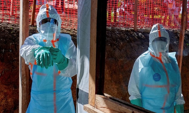 WHO thông báo số ca nghi nhiễm Ebola tại CHDC Congo giảm mạnh- Ảnh 1. WHO thông báo số ca nghi nhiễm Ebola tại CHDC Congo giảm mạnh- Ảnh 1.