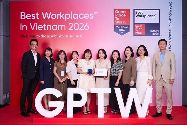 Amway Việt Nam hai năm liên tiếp đứng Top nơi làm việc xuất sắc hàng đầu Việt Nam 2026- Ảnh 1. Amway Việt Nam hai năm liên tiếp đứng Top nơi làm việc xuất sắc hàng đầu Việt Nam 2026- Ảnh 1.