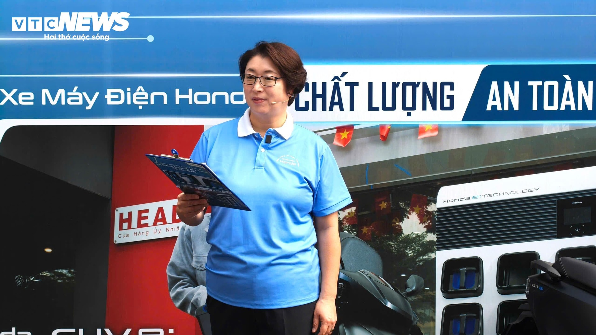 Bà Sayaka Arai, Tổng Giám đốc Công ty Honda Việt Nam. (Ảnh: Mạnh Hùng)