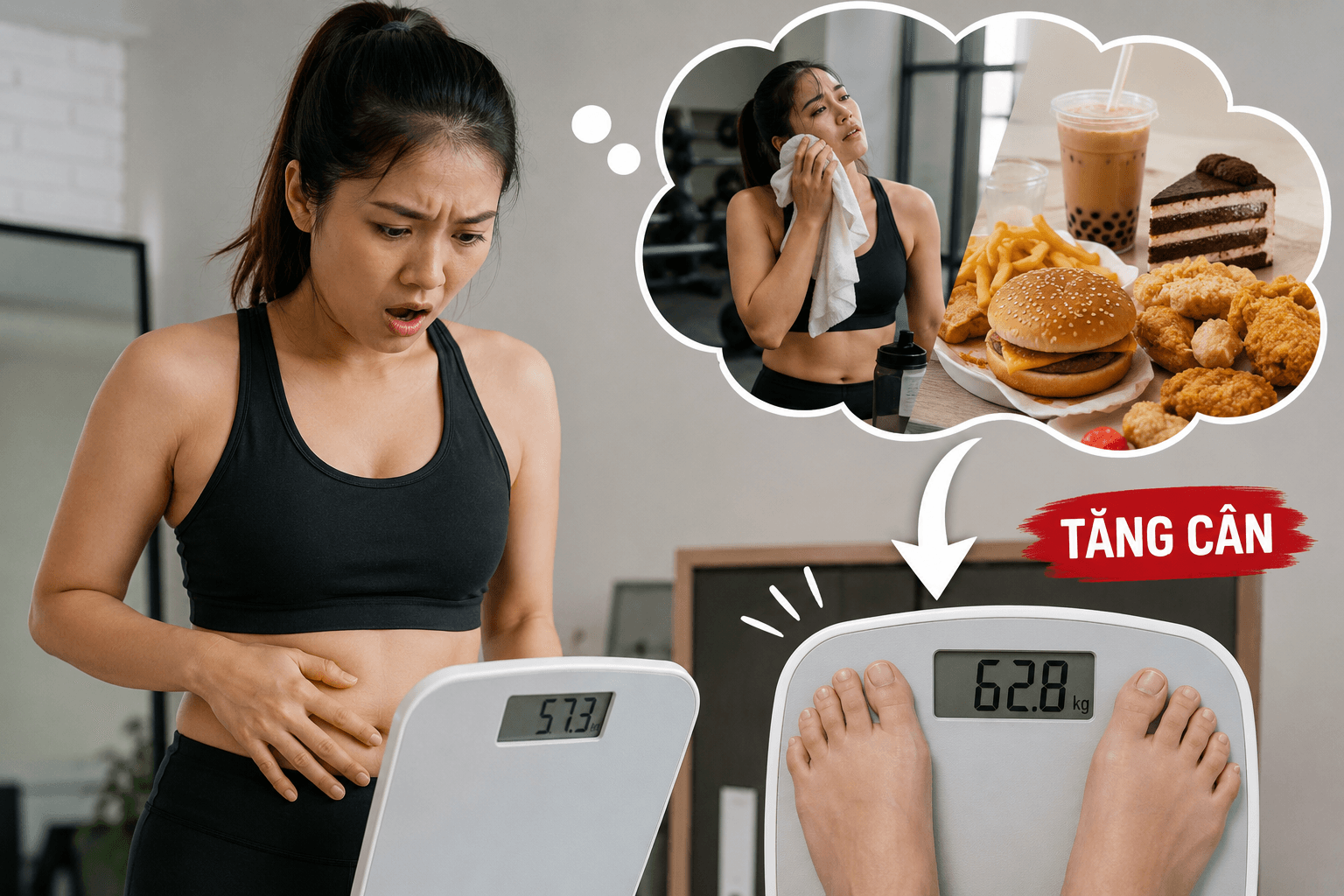 Vì sao nhiều người tăng cân dù tập luyện đều?- Ảnh 2.