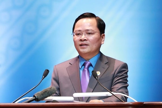 Ông Nguyễn Anh Tuấn tái đắc cử Chủ tịch Tổng liên đoàn Lao động Việt Nam- Ảnh 1. Ông Nguyễn Anh Tuấn tái đắc cử Chủ tịch Tổng liên đoàn Lao động Việt Nam- Ảnh 1.