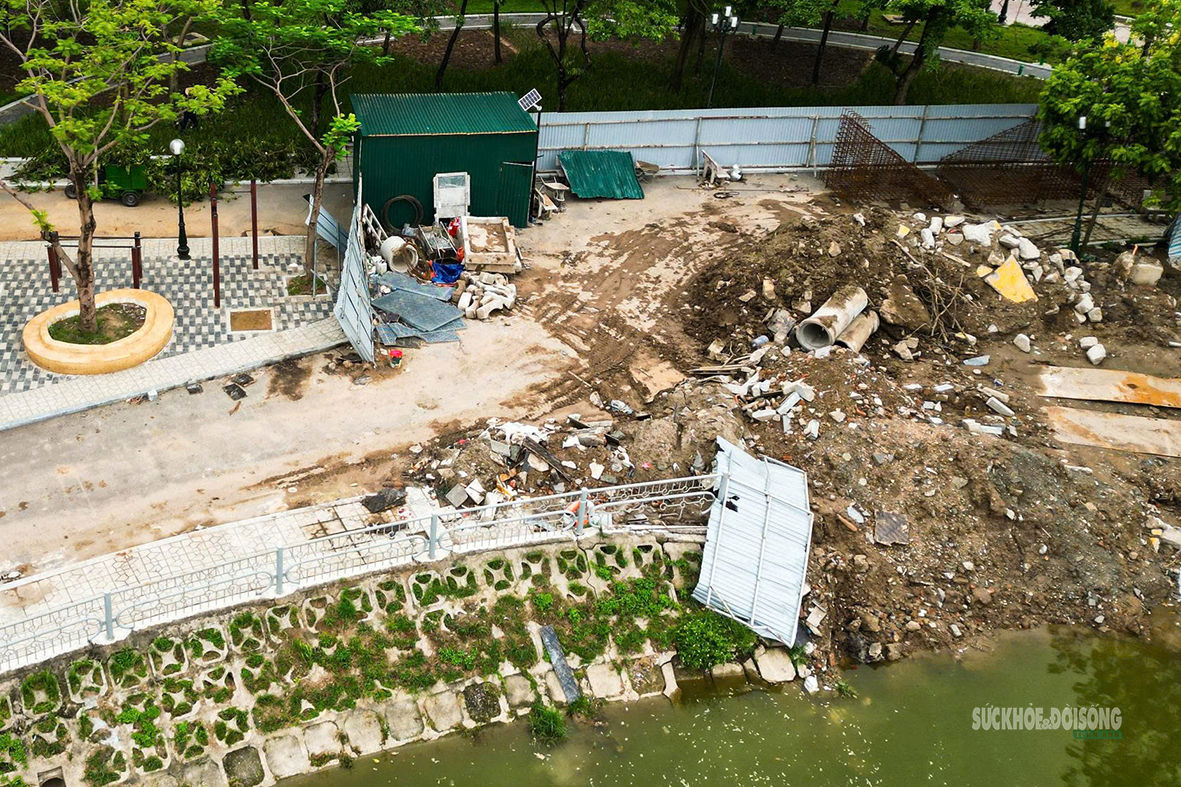 Hà Nội tăng tốc 'lá chắn' chống ngập tại các hồ điều hòa- Ảnh 3.