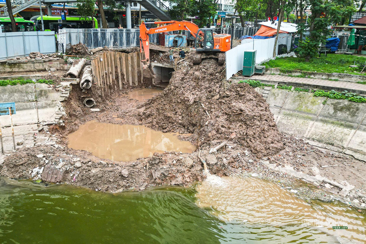 Hà Nội tăng tốc 'lá chắn' chống ngập tại các hồ điều hòa- Ảnh 9.