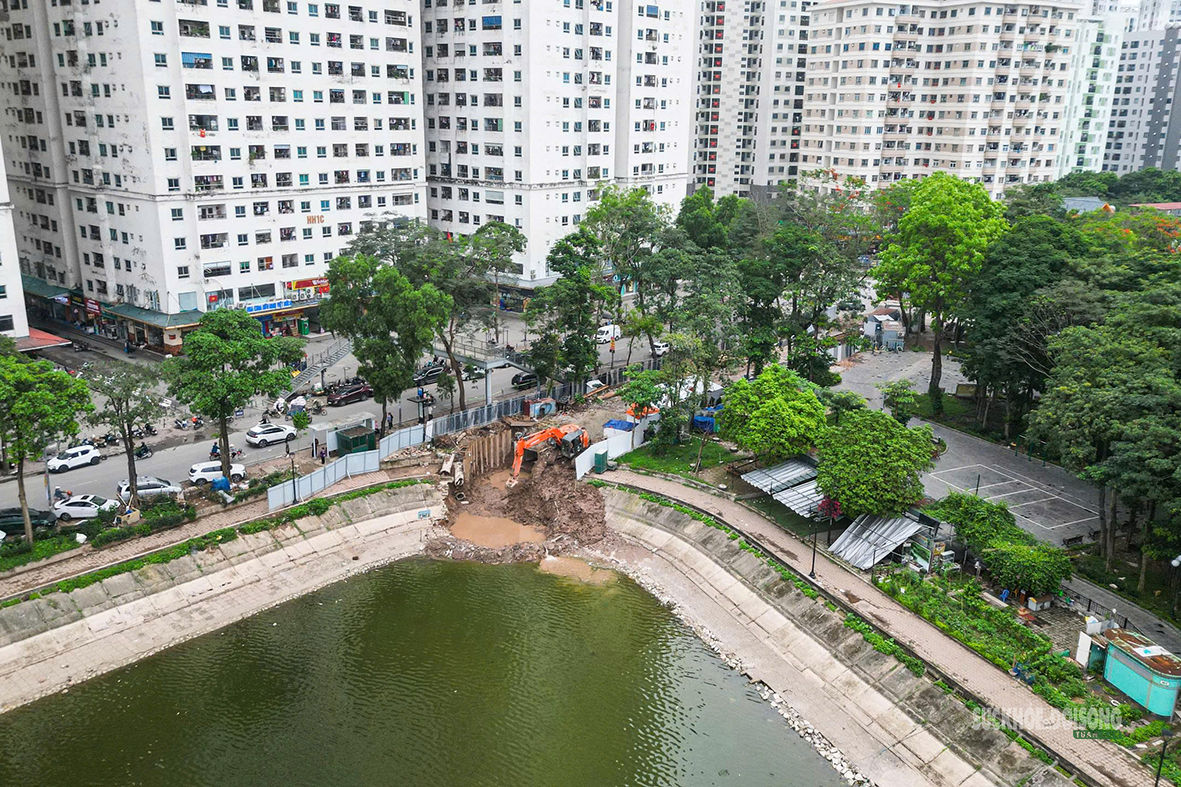 Hà Nội tăng tốc 'lá chắn' chống ngập tại các hồ điều hòa- Ảnh 10.