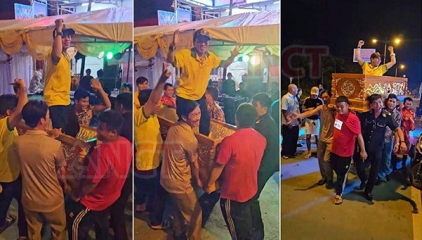 Khởi tố, bắt tạm giam chủ trại hòm và 6 đồng phạm vụ ‘khiêng quan tài diễu phố’- Ảnh 2.