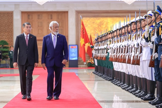 Thủ tướng Lê Minh Hưng chủ trì đón Thủ tướng Timor-Leste- Ảnh 2. Thủ tướng Lê Minh Hưng chủ trì đón Thủ tướng Timor-Leste- Ảnh 2.