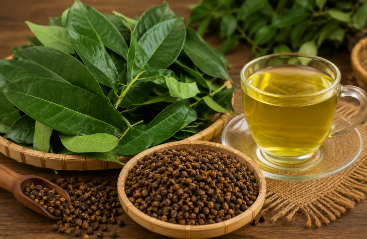 Mùa hè nên uống nước lá vối hay nụ vối tốt hơn?- Ảnh 2. Nước lá vối