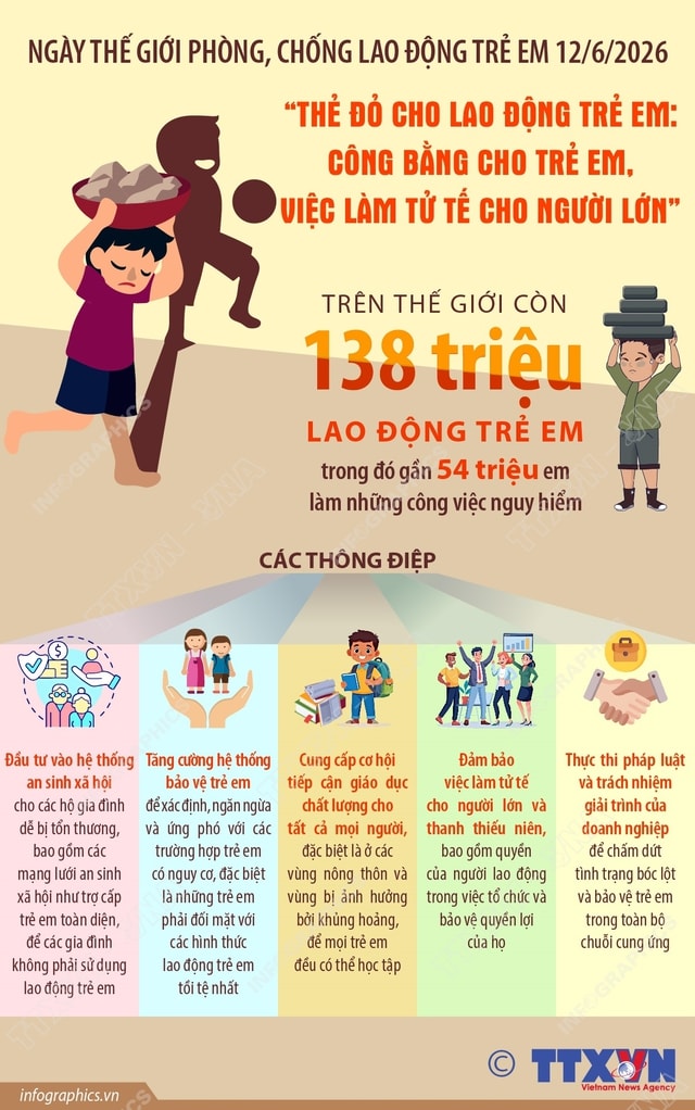 'Thẻ đỏ cho lao động trẻ em: Công bằng cho trẻ em, việc làm tử tế cho người lớn' - Ảnh 1.